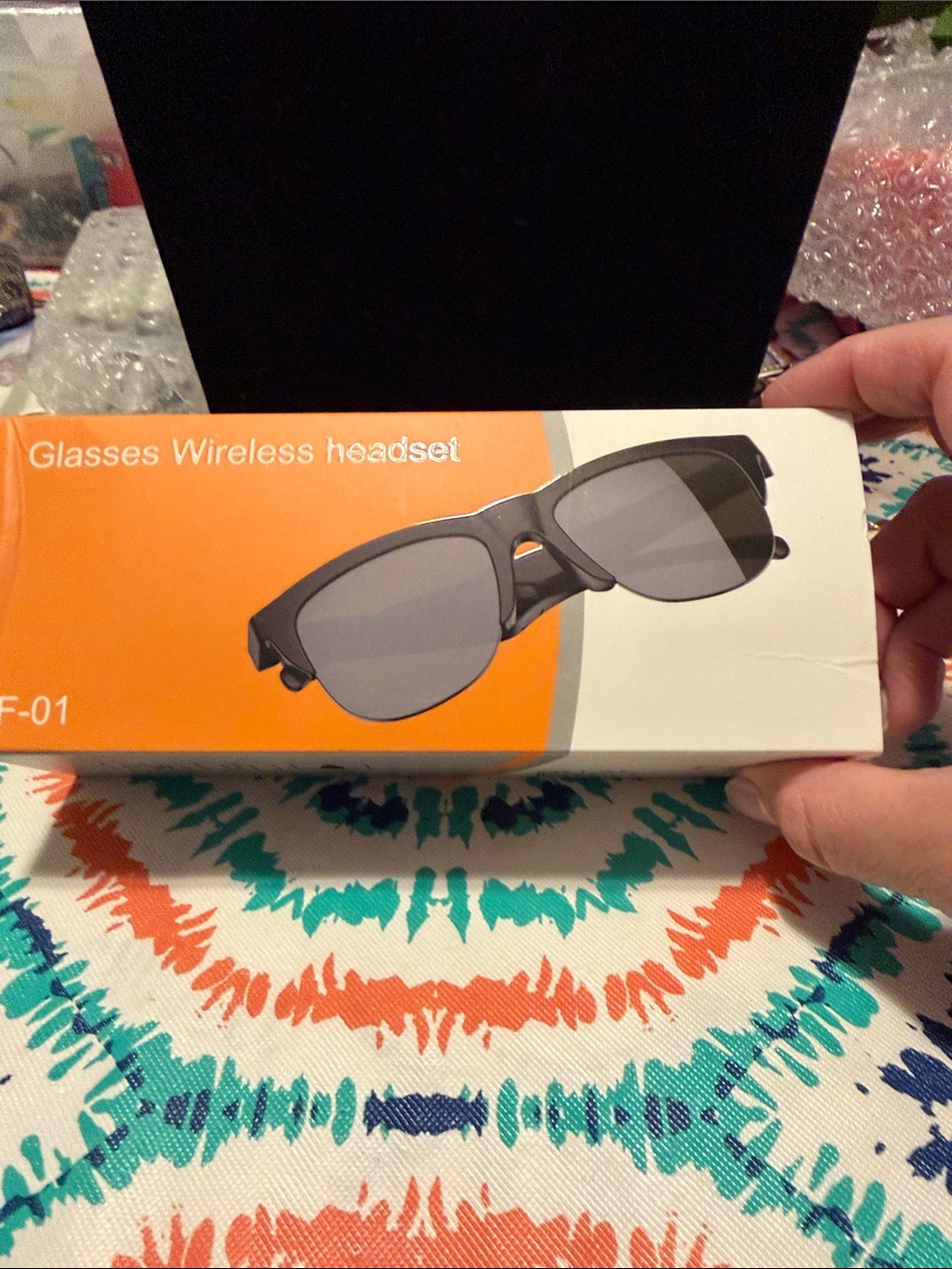 New blue tooth water proof wireless glasses not worn Wireless Glasses Headset
